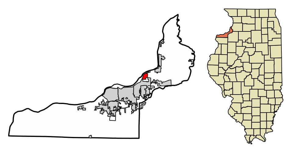 Locator map of Hampton