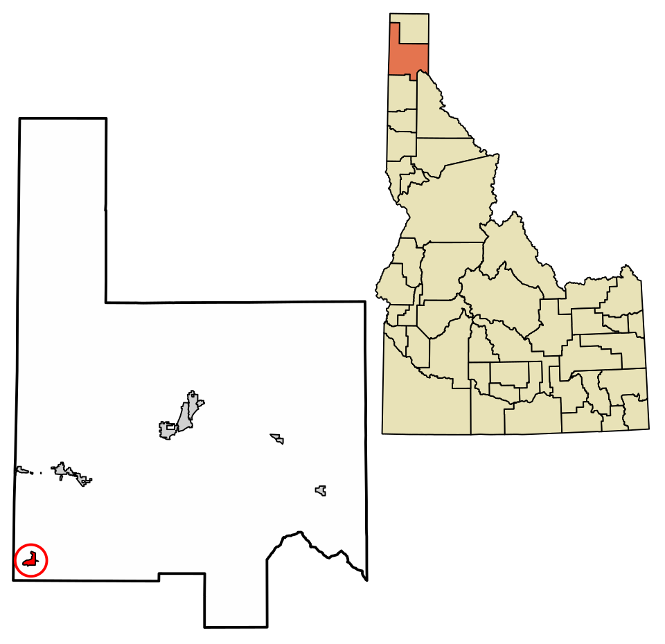 Locator map of Blanchard