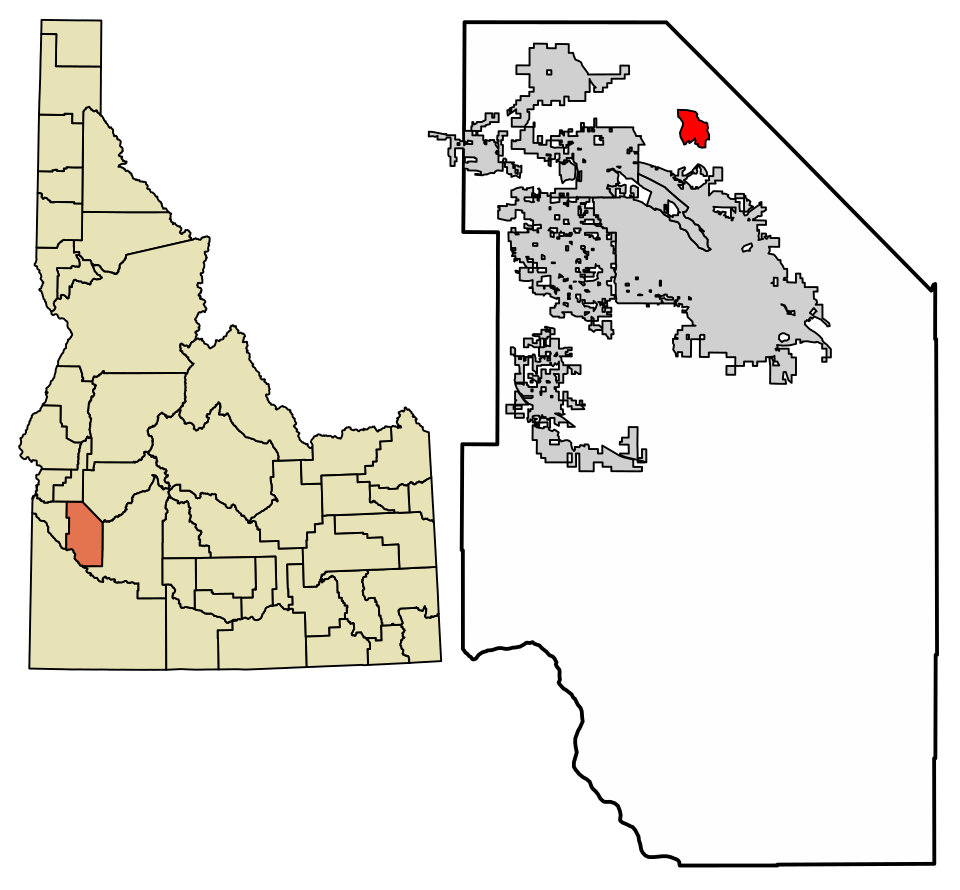 Locator map of Hidden Springs