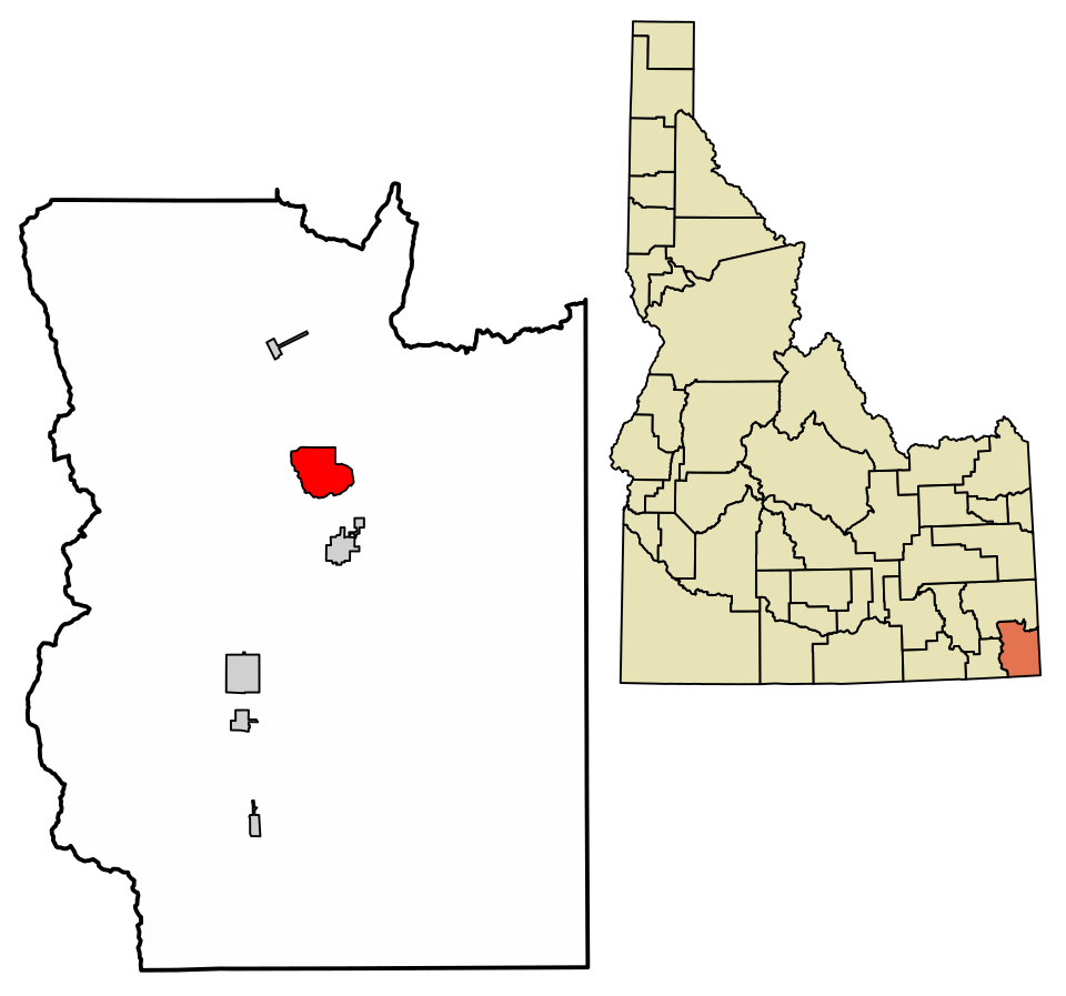 Locator map of Bennington