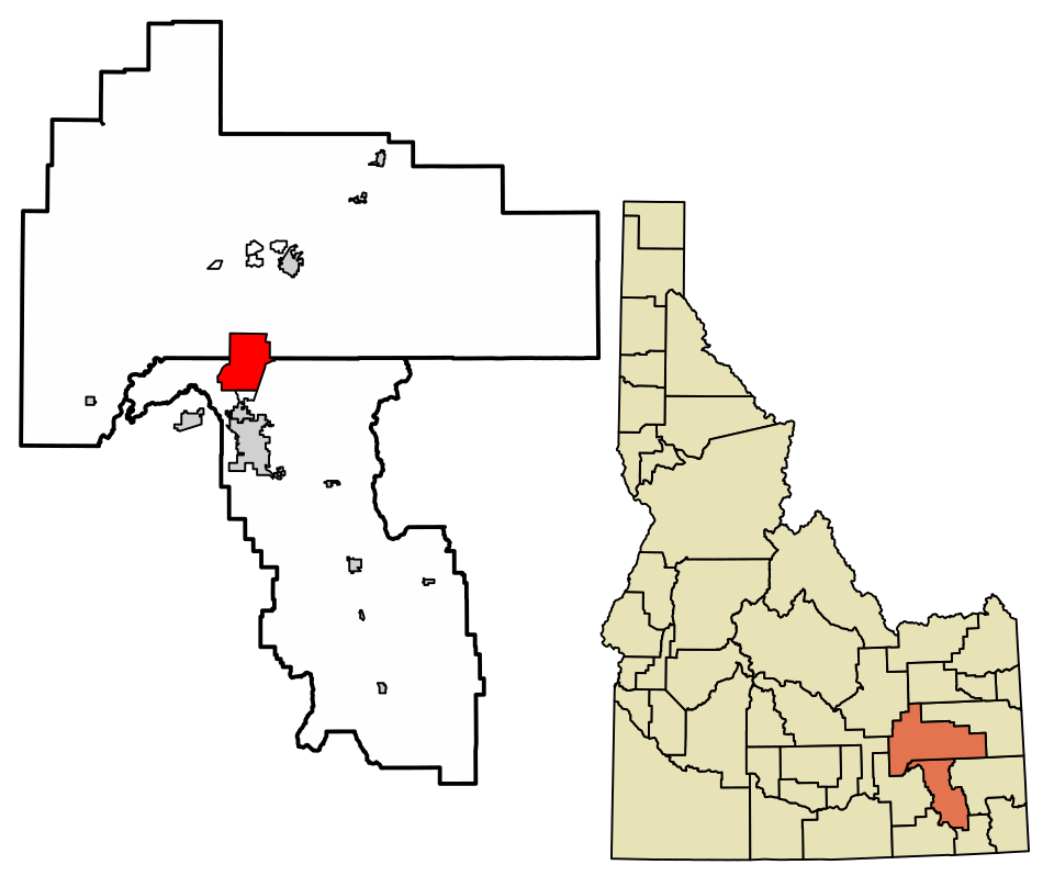 Locator map of Fort Hall