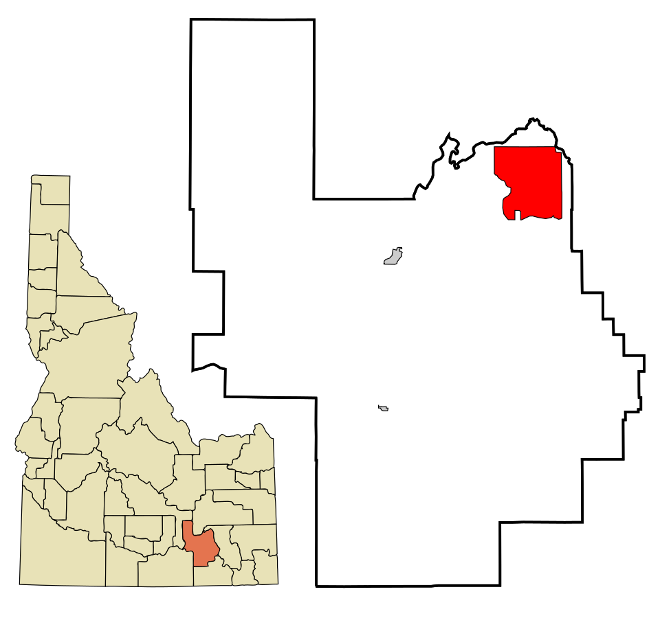Locator map of Arbon Valley