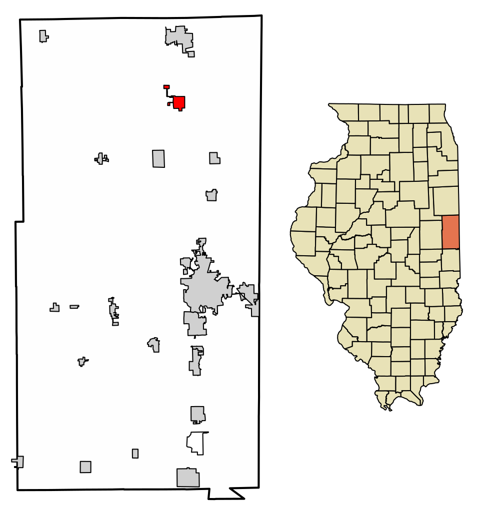 Locator map of Rossville