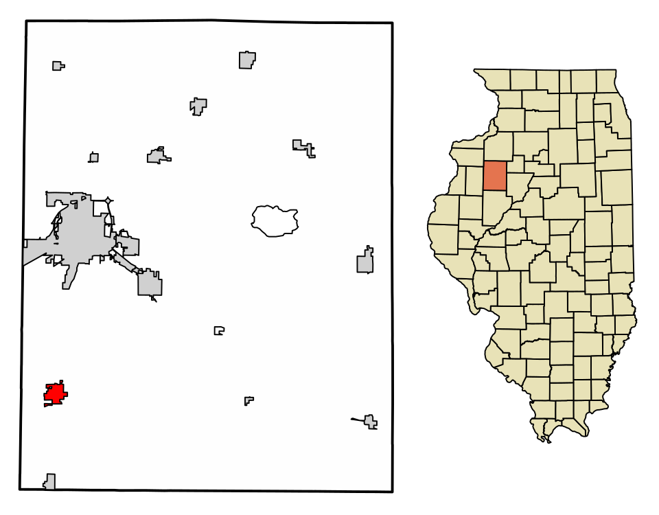 Locator map of Abingdon
