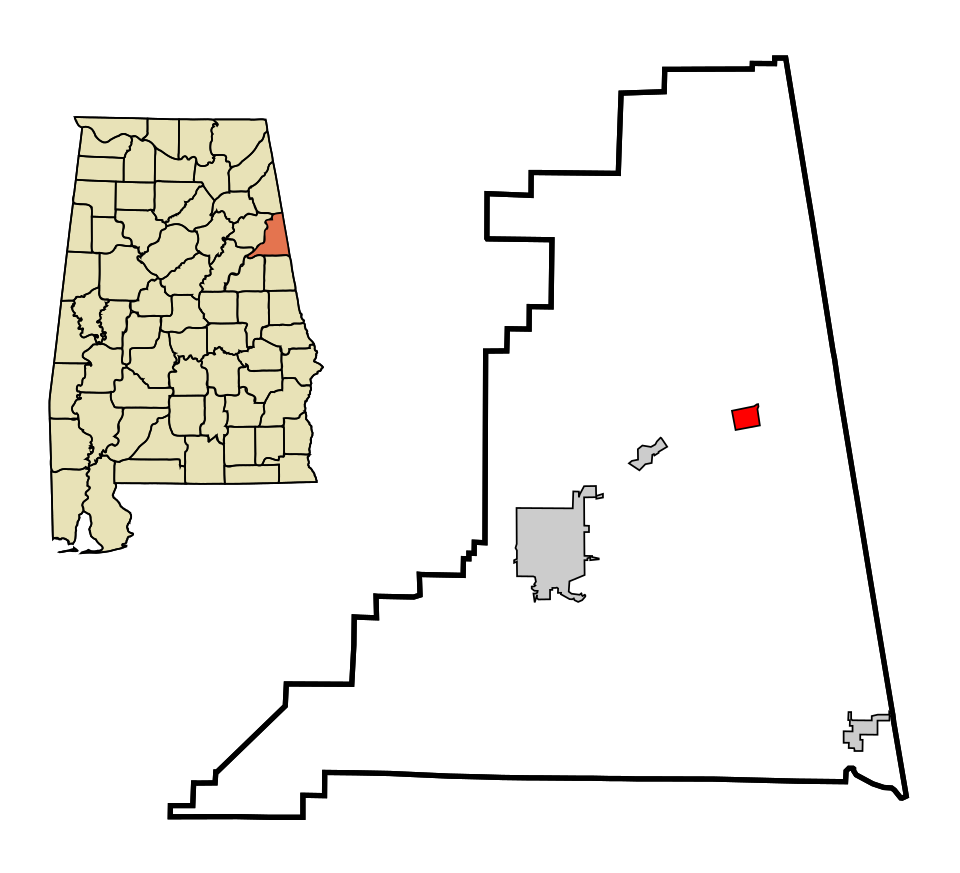 Locator map of Fruithurst