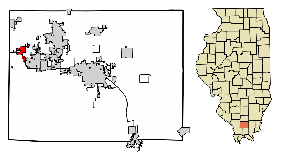 Locator map of Cambria