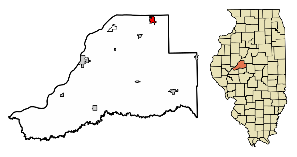 Locator map of Manito