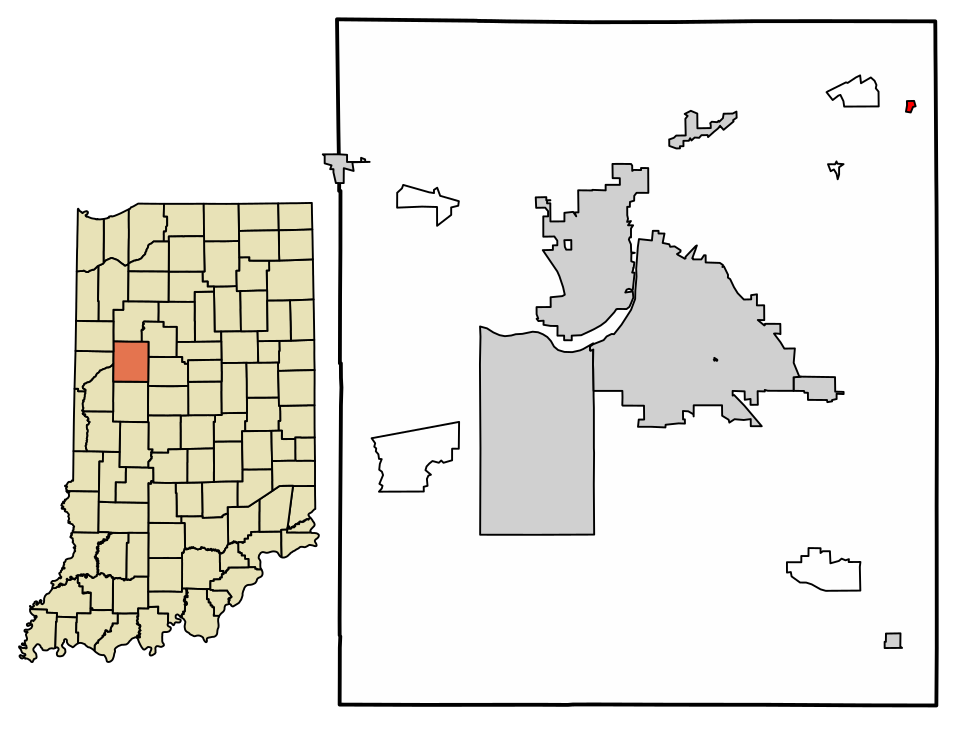 Locator map of Colburn