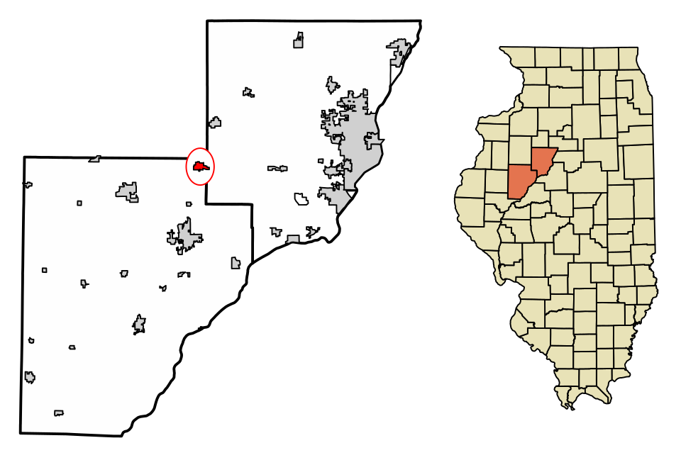 Locator map of Farmington
