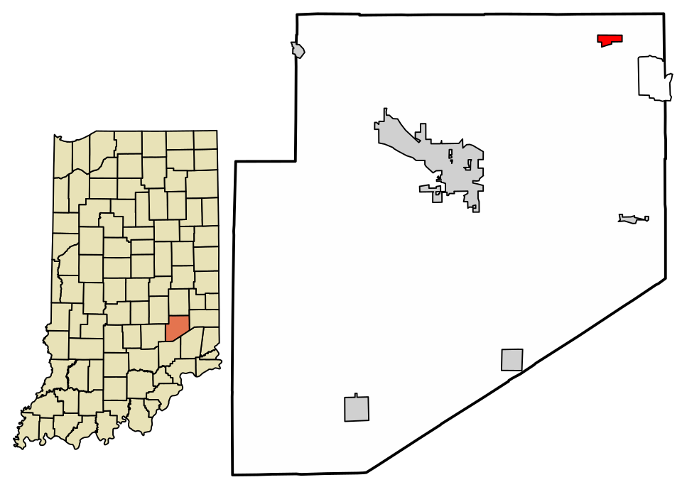 Locator map of Clarksburg