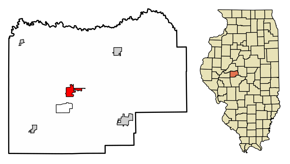 Locator map of Petersburg