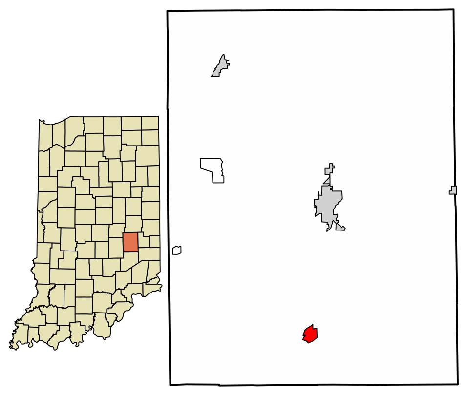 Locator map of Milroy