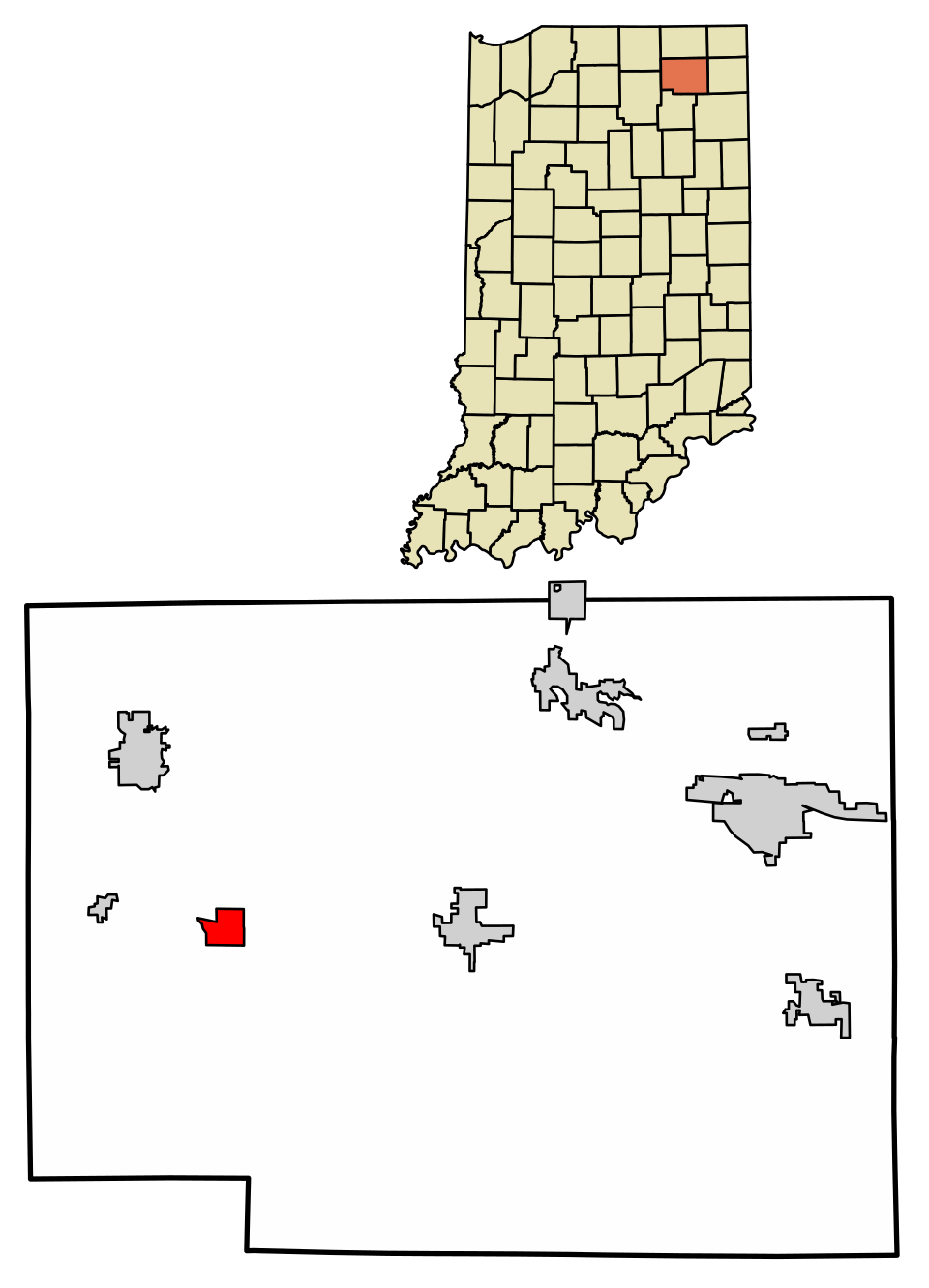 Locator map of Kimmell