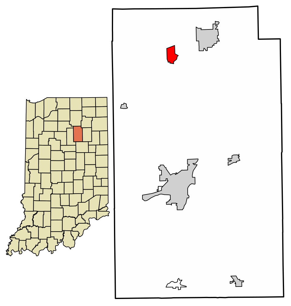 Locator map of Laketon