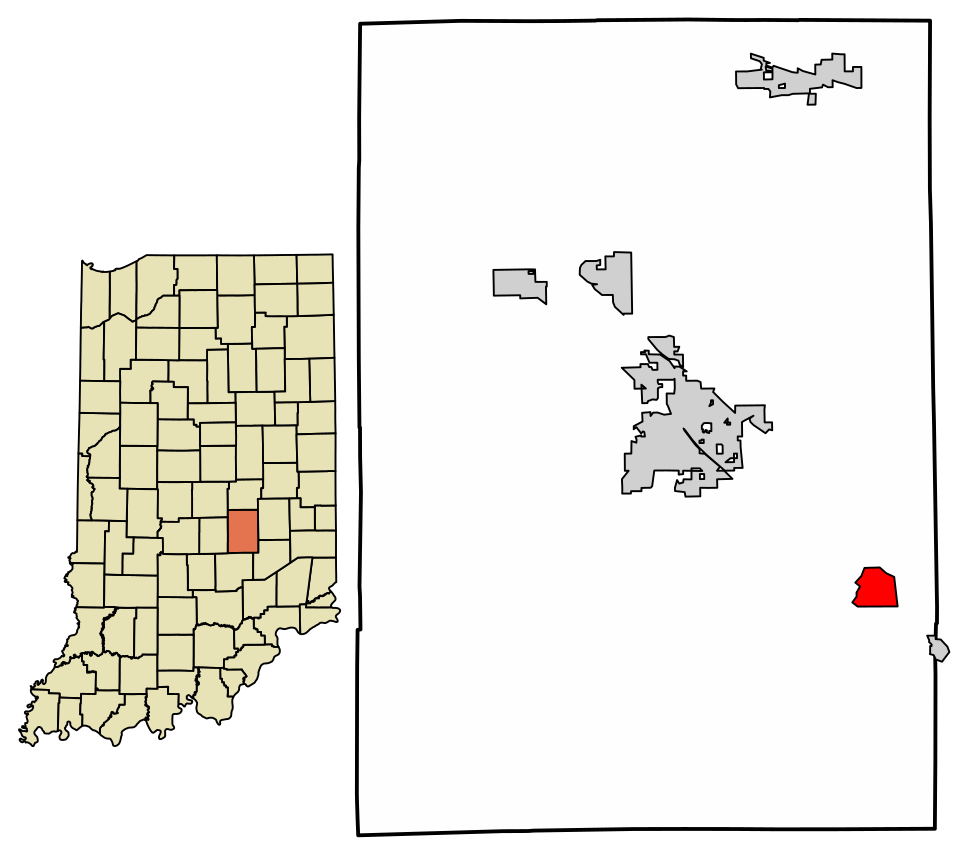 Locator map of Waldron