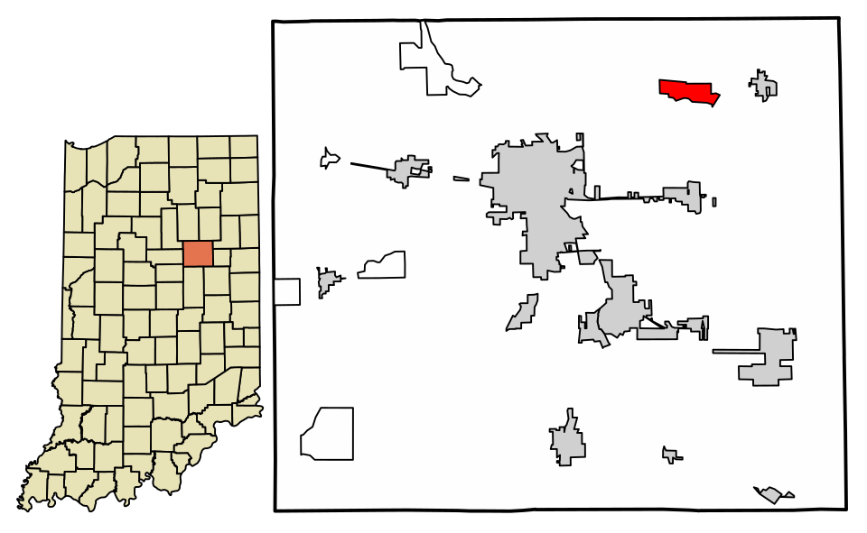 Locator map of Landess