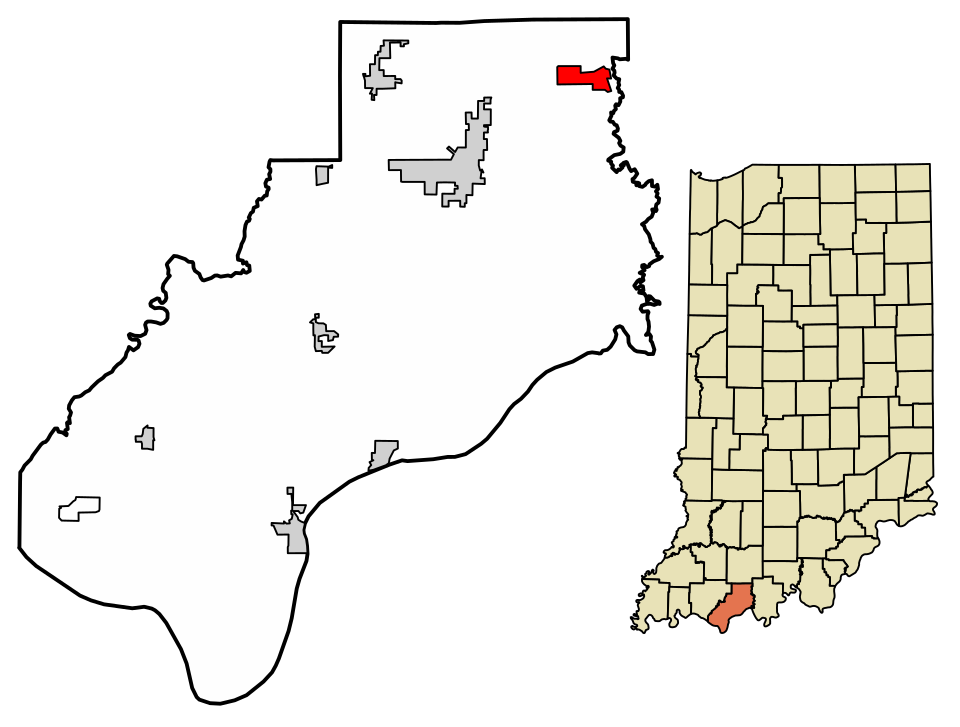Locator map of St. Meinrad