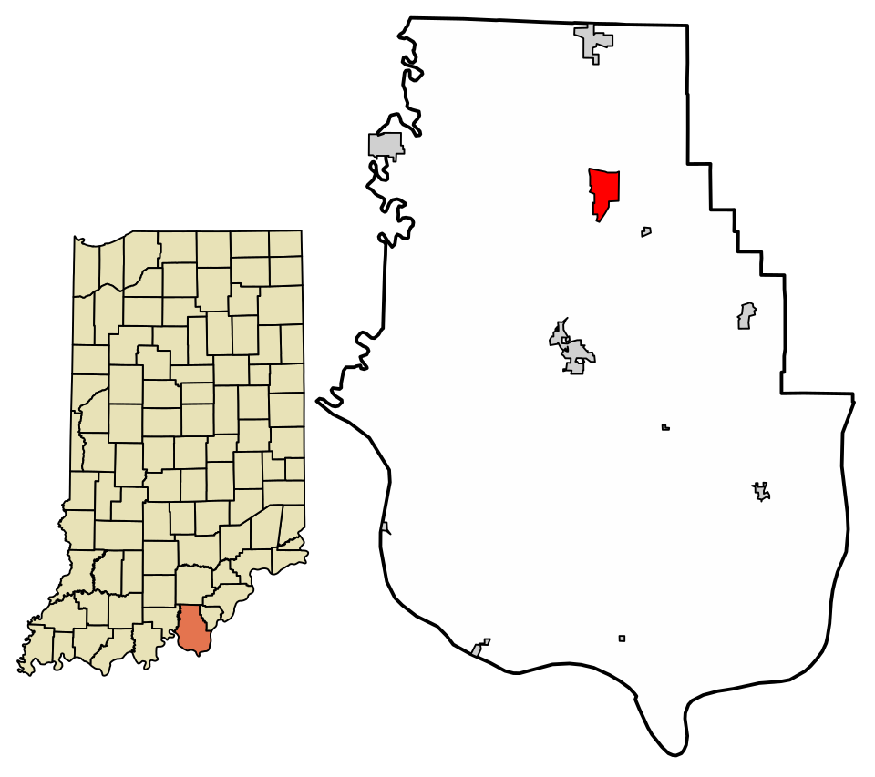 Locator map of New Salisbury