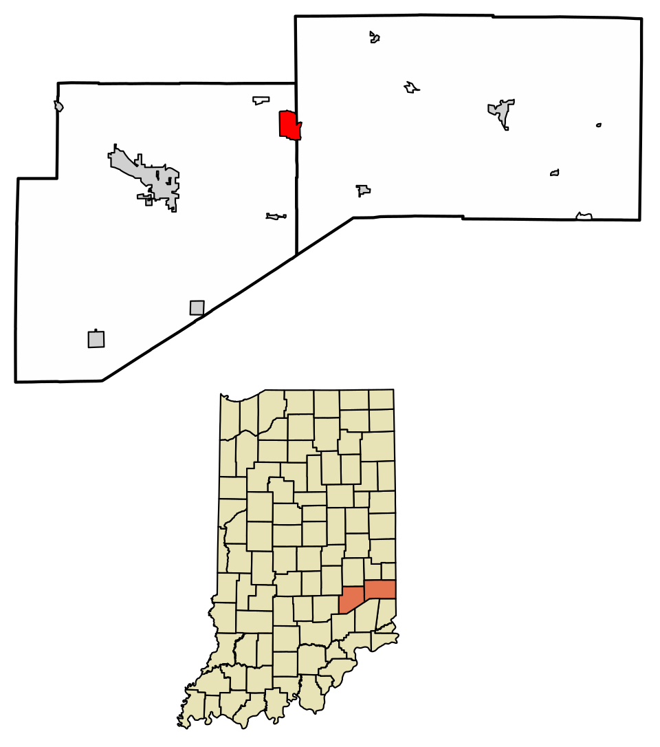 Locator map of Lake Santee