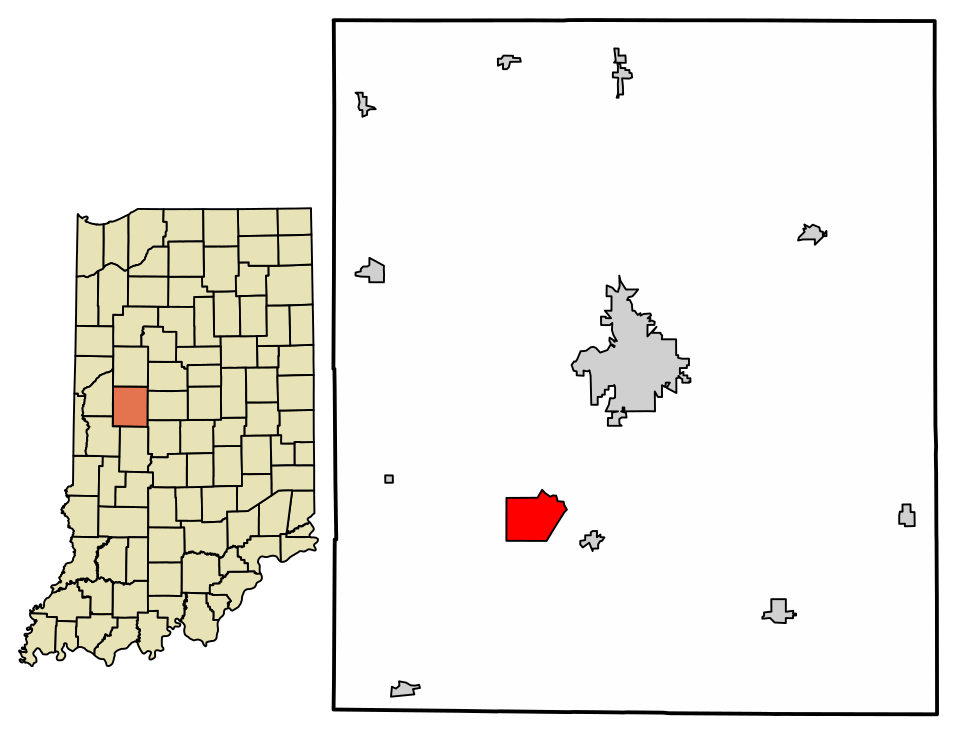 Locator map of Lake Holiday