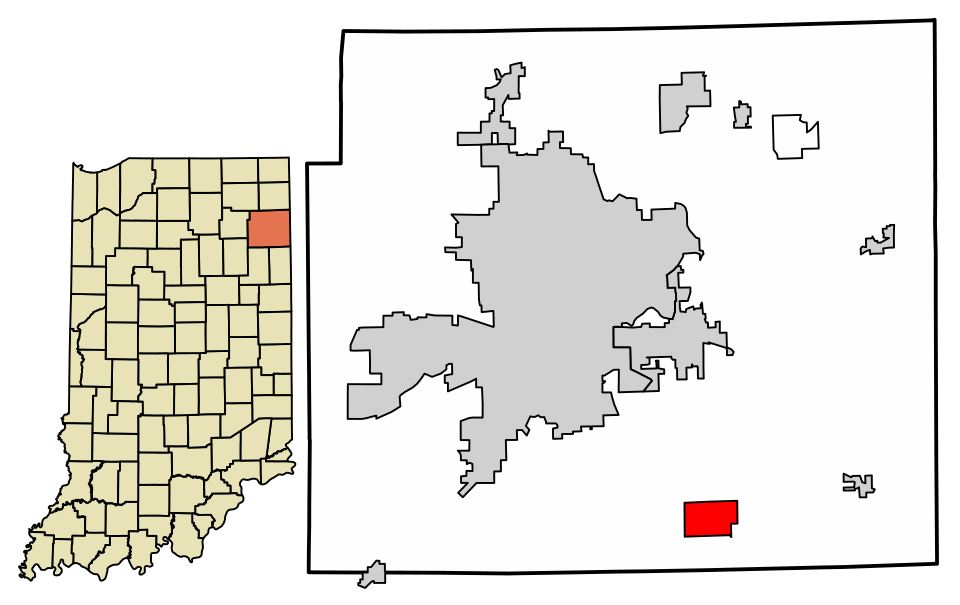 Locator map of Hoagland