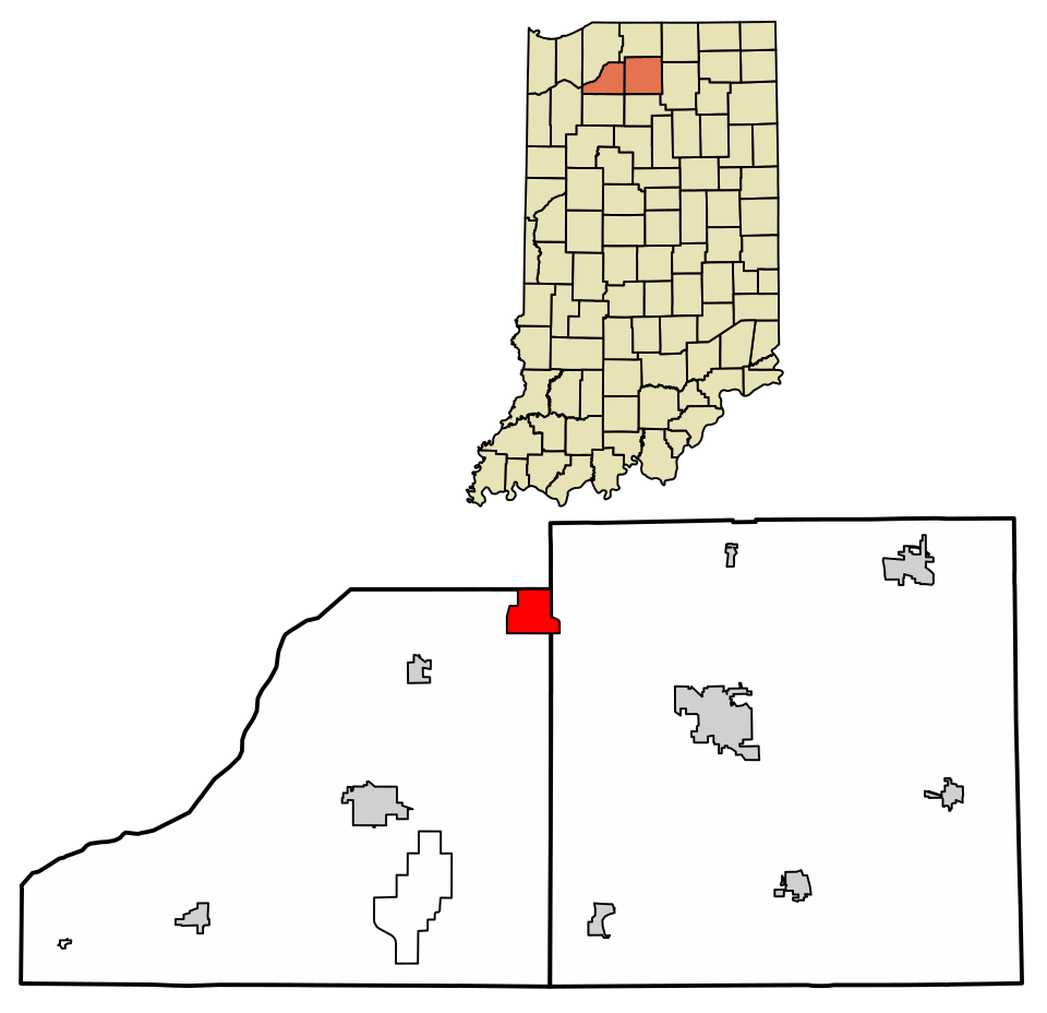 Locator map of Koontz Lake