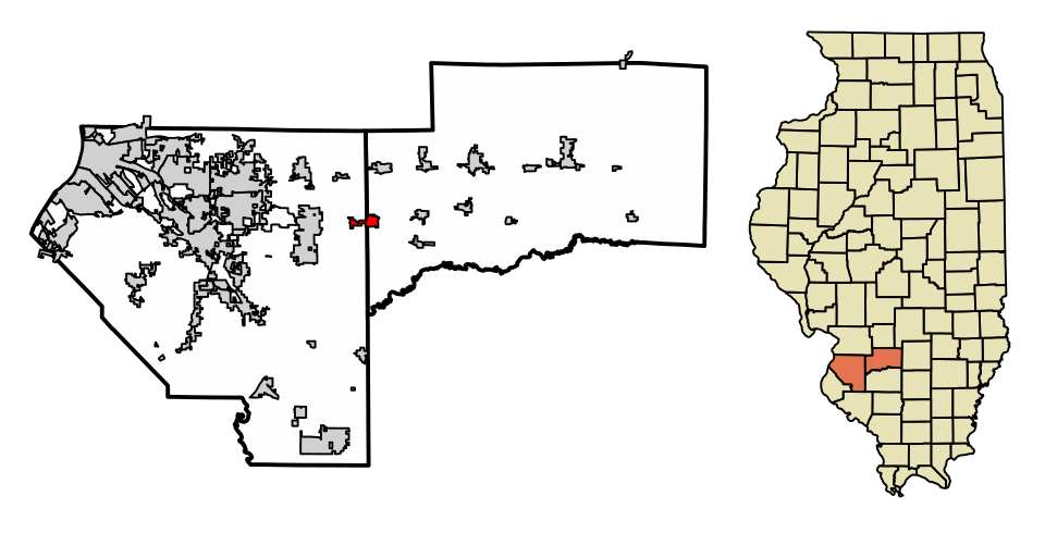 Locator map of New Baden