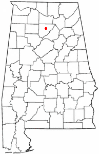 Locator map of Cullman