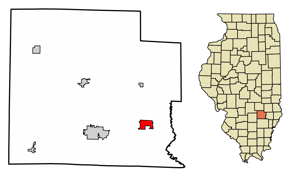 Locator map of Clay