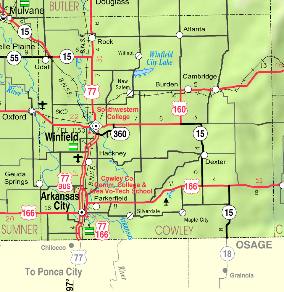 Locator map of Rock
