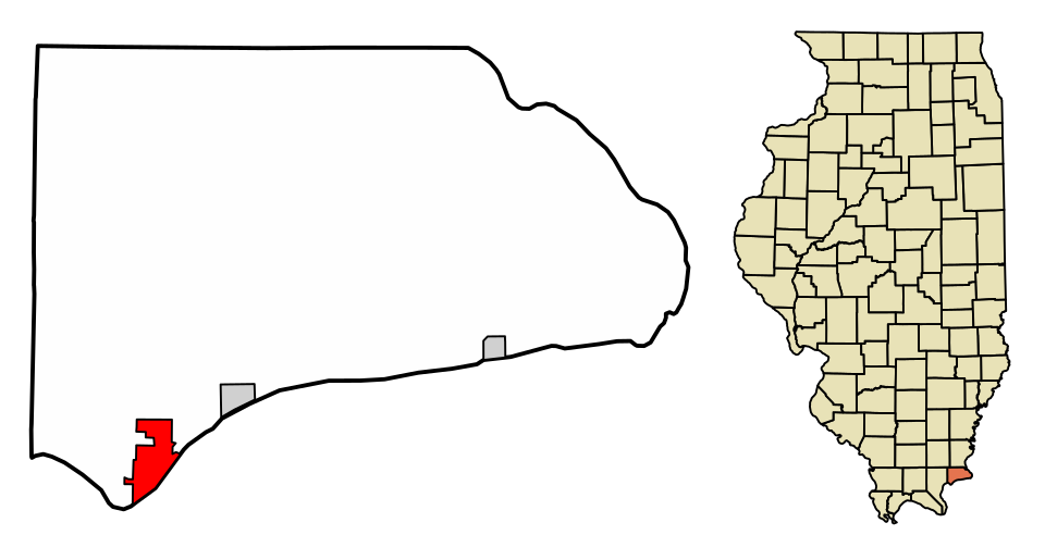 Locator map of Rosiclare