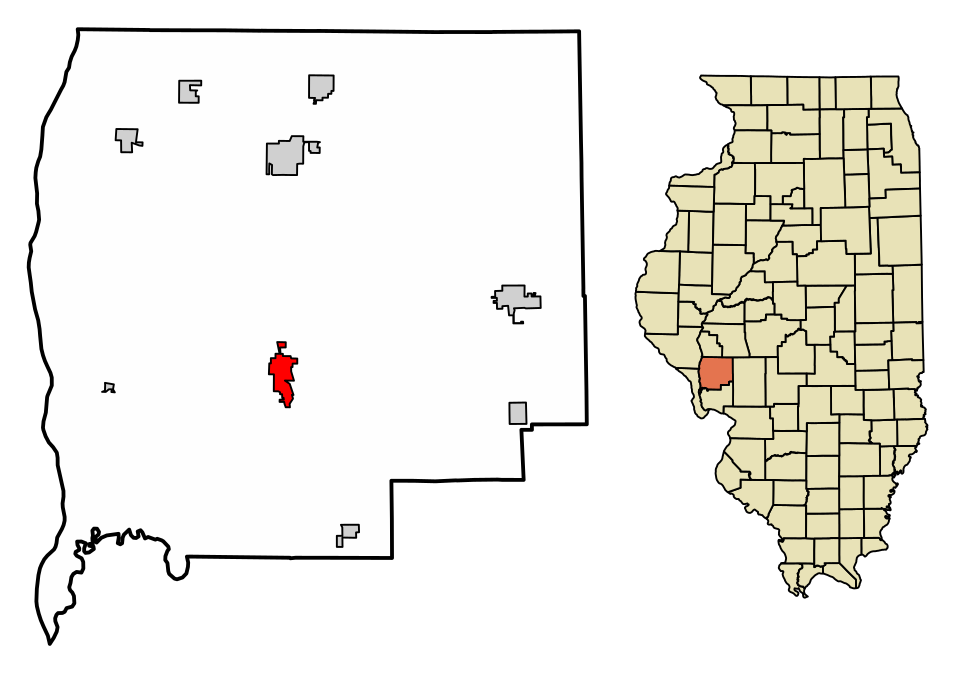 Locator map of Carrollton
