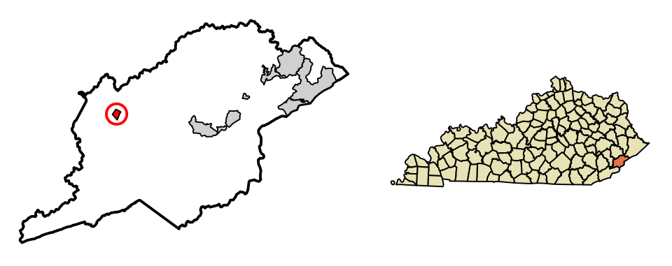 Locator map of Blackey