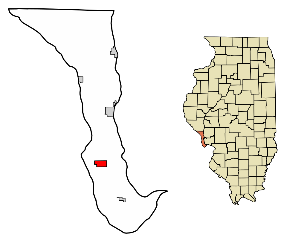 Locator map of Batchtown