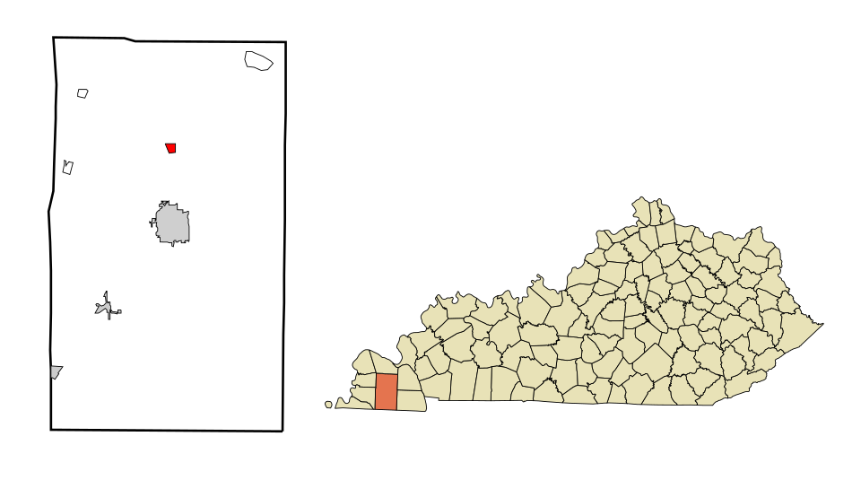 Locator map of Hickory