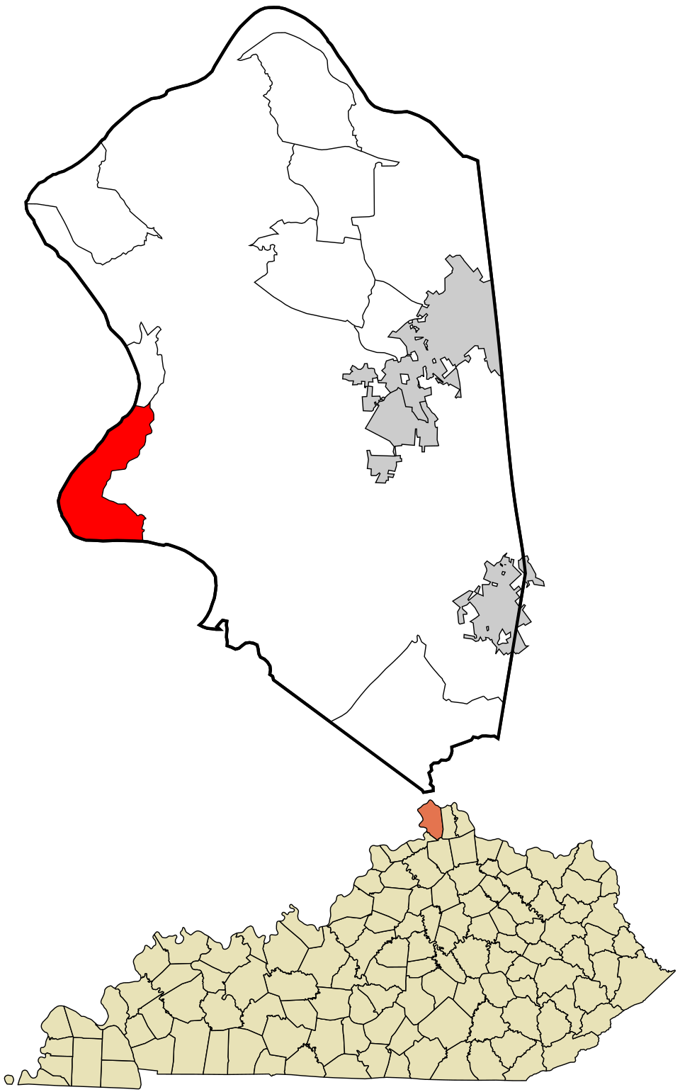 Locator map of Rabbit Hash