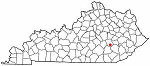 Locator map of Annville