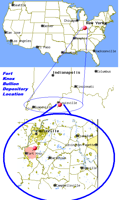 Locator map of Fort Knox