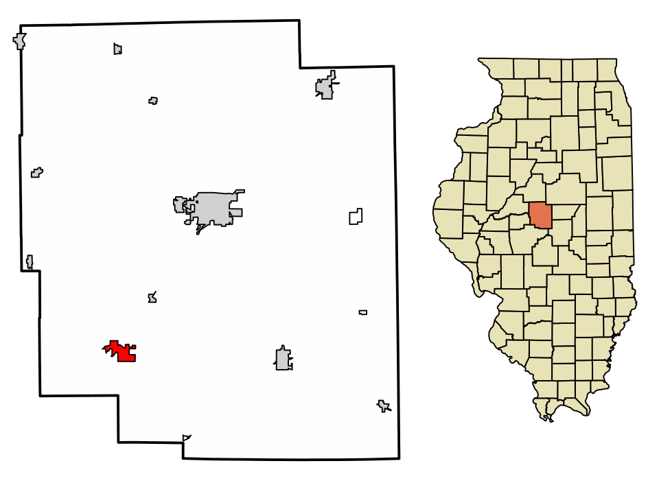 Locator map of Elkhart