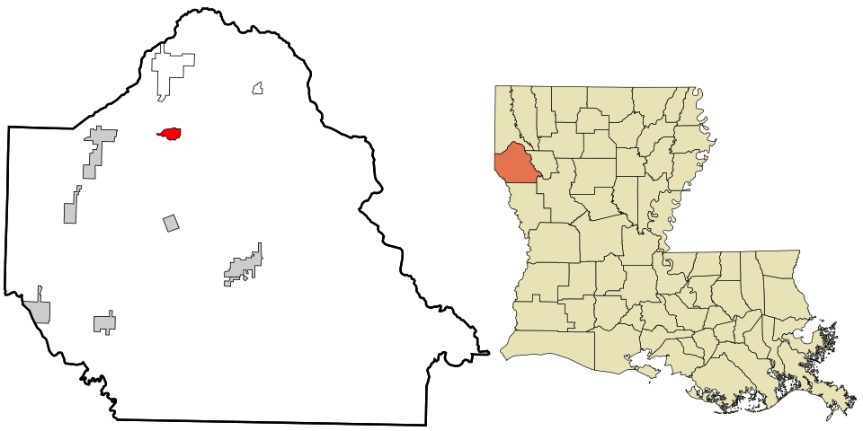 Locator map of Gloster