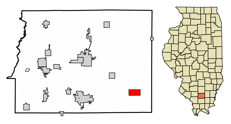 Locator map of Thompsonville