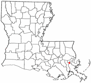 Locator map of Terrytown
