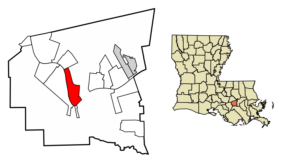 Locator map of Convent