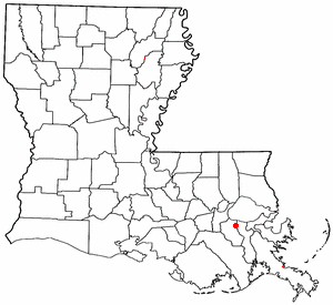 Locator map of St. Rose