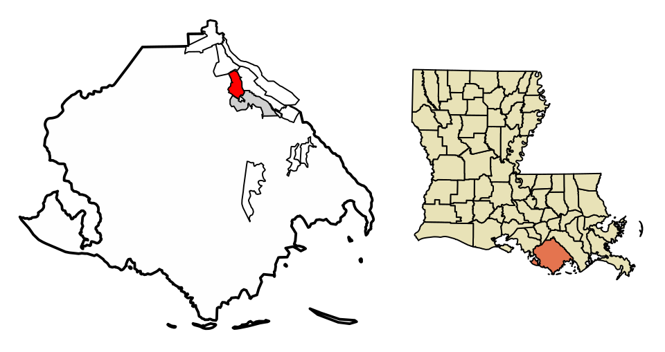 Map of Bayou Cane