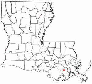 Locator map of Larose