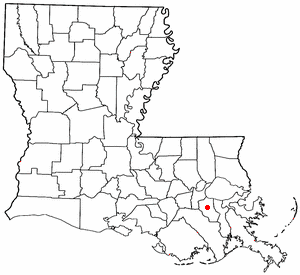 Locator map of Boutte