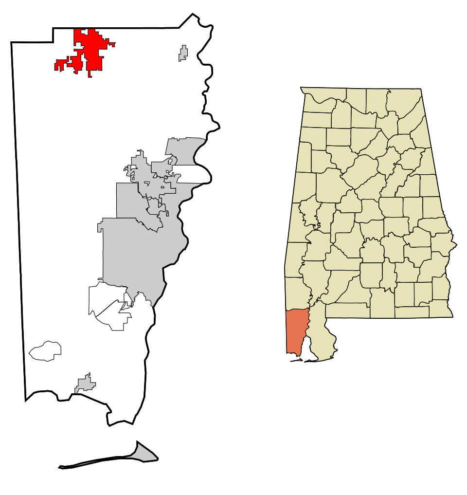 Locator map of Citronelle