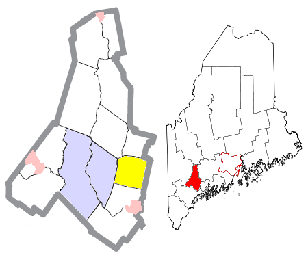 Locator map of Sabattus