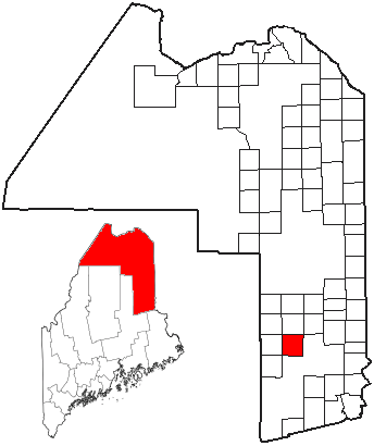 Locator map of Island Falls